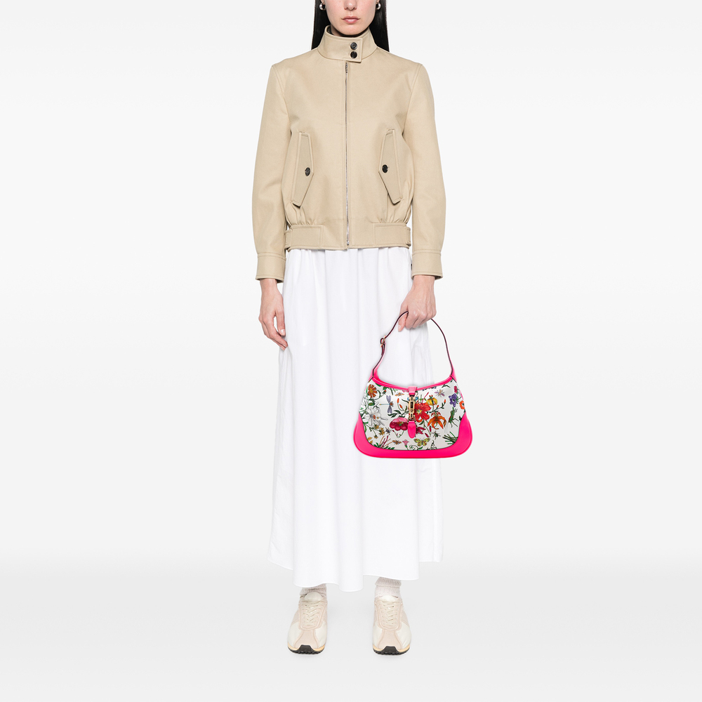 Pre-Loved Gucci Flora Canvas Jackie O Bouvier Shoulder Bag - Picture 7 of 7